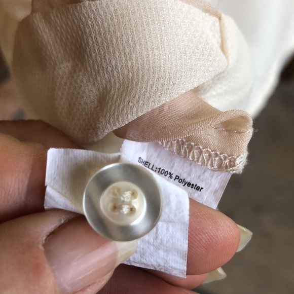 Charlotte Russe large sheer sleeveless button down - Picture 7 of 8